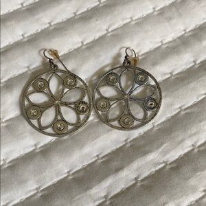 Brighton Silver and Gold Circular Earrings